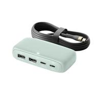 Espansore per mozzi di tipo C con potenza di erogazione totale di 100 W, 4 porte (2USB C + 2USB), stazione di ricarica rapida, trasferimento dati 480 Mbps
