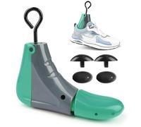 Espansore per scarpe per piedi larghi, estensore per scarpe, 4 stretti, estensibile, in tela, 4 tenditori per scarpe in pelle, flat, Oxford, pantofole, scarpe da tennis, s, Verde