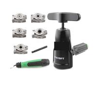 Espansore per tubi, DSZH ST-519 Set di espansori for tubi in rame, alesatore metrico for condizionatori d'aria, set di utensili for svasatura di tubi, trapano elettrico manuale Dua