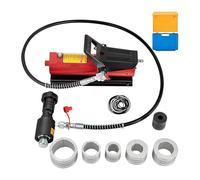 Espansore per tubi, Espansore idraulico for tubi di scarico, da 1-5/8" a 4-1/4", con pompa a pedale da 10T, for tubi in rame e alluminio nella riparazione di auto Veloce e preciso