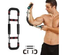 espansore toracico, Attrezzatura regolabile for l'allenamento del torace da 40-100 libbre, attrezzo for esercizi di rafforzamento for tricipiti e avambracci(Black Red)