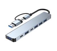 Espansore USB C a 7 porte USB 3.0 USB 2.0 Hub Tipo C Splitter Tipo C Adattatore multiporta USB Expander per telefono Tablet Hub USB Per PC