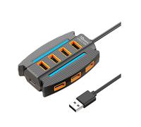 Espansore USB per laptop, PC, tastiera, mouse, disco rigido, unitÃ flash, nero
