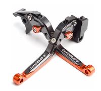 ESPEEDMTC Per KTM 990 SMR SMT 2009-2013 Modificato di CNC In Lega di alluminio 6 stadi Lunghezza Regolabile Pieghevole Leva di Frizione del Freno (Arancione)