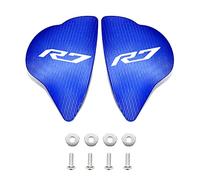 ESPEEDMTC per Yamaha R7 YZF-R7 2021-2023 Retrovisore Specchio Copertura Laterale Specchio Hole cap Specchio Mount Copertura Decorativa Parabrezza Copertura CNC Lega di Alluminio(Blu)
