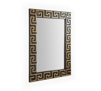 ESPEJO 86X3X111 CRISTAL/MADERA NEGRO/DORADO