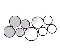 ESPEJO CIRCULOS METAL NEGRO_47X4X91CM, HIERRO
