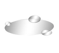 ESPEJO CRISTAL MADERA 120X2X49 CIRCULOS AHUMADO