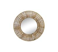 ESPEJO RATAN 60X6X60 NATURAL MARRON