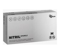 Espeon Nitril Sparkle Pearlescent Silver guanti in nitrile senza polvere taglia M 2x50 pz