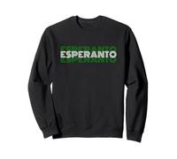 Esperanto - Design del Testo linguistico in Stile retrò Anni '70 Felpa