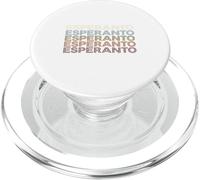 Esperanto Language 70s Stile Retrò Tramonto-Estetica PopSockets PopGrip per MagSafe