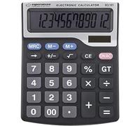 Esperanza ecl101 - Calcolatrice da Scrivania, Basic Calculator, Nero, di plastica, bottoni, dot-matrix)