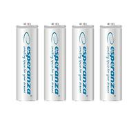 Esperanza EZA104W Batterie ricaricabili Ni-MH AA 2000mAh 4 pezzi Bianco