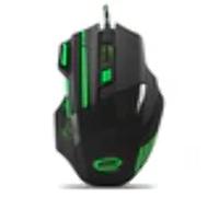 Esperanza IT Accesories - Aspettanza egm201g wired 7d gaming optical mouse usb mx201 - wolf - green