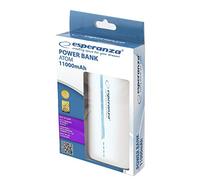 Esperanza IT accesories - Esperanza Power Bank Atom 11000 mAh Weiss/Blau emp107wb