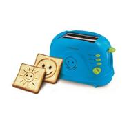Esperanza Tostapane EKT003B Smiley 750 W, 2 fette, timer, cassetto raccoglibriciole Blu