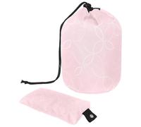 Esperienza senza problemi di toilette con la nostra grande borsa per il trucco: pieghevole ed elegante!, geometrico circolare rosa, Multicolore, 9.9x6.9in/25.2x17.6cm;6x3.5in/15.2x8.8cm