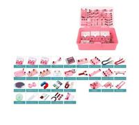Esperimenti Kit Esperimento di Base di Elettricità E Magnetismo - Circuito Elettrico di Fisica Esperimenti Scientifici(Pink)