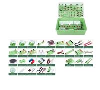 Esperimenti Kit Esperimento di Base di Elettricità E Magnetismo - Circuito Elettrico di Fisica Esperimenti Scientifici(Grün)