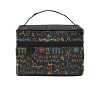 Esperimento di equazioni di chimica educativa, Borsa per il trucco Borsa per cosmetici Borsa da toilette da viaggio portatile Astuccio per matite Astuccio da toilette