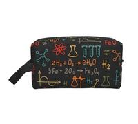 Esperimento di equazioni di chimica educativa, Borsa per il trucco Borsa per cosmetici Borsa da viaggio portatile da viaggio Borsa per trucco Organizer