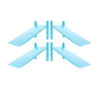 Esperimento di Impatto su Piano Inclinato Doppio Supporto, 4 Set | Plastica, Misurazione Precisa, Applicazione Versatile, per Lezioni di Fisica e Attività Scientifiche Scolastiche