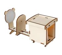 Esperimento ottico Esperimento ottico KRegolabile | Set scientifico STEM | Kit di ottica stenopeica in legno fai-da-te per insegnare i principi della luce con l'assemblaggio pratico per la dimostrazio