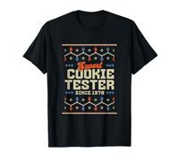 Esperto Cookie Tester Since 1978 Funny Xmas Christmas Costume Maglietta