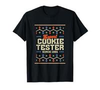Esperto Cookie Tester Since 1991 Funny Xmas Christmas Costume Maglietta
