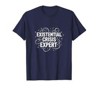 Esperto di Crisi esistenziale Emo - Mentalità Gotica angosciata Maglietta, Uomo, Navy, L