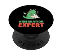 Esperto Di Ibernazione Sleepy Dormire Ibernazione PopSockets PopGrip Adesivo