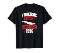 Esperto forense dalla Nascita 1996 Compleanno a Tema crimine Vero Maglietta