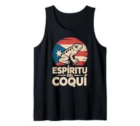 Espiritu del Coqui Boricua Pride Fun Bandiera Lo Spirito della Rana Canotta