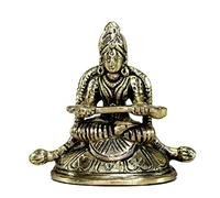 eSplanade Annapurna Devi - Statua in ottone della dea indù Annapurni Maa Dea del cibo | Idoli Pooja | Decorazione per la casa - 7,9 cm
