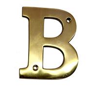 eSplanade Brass House - Targhetta per porta dell'hotel, con lettera dell'alfabeto "A", 10,2 cm ("B" Alphabet-4")