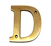 eSplanade Brass House - Targhetta per porta dell'hotel, con lettera dell'alfabeto "A", 10,2 cm ("D" Alphabet-4")