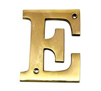 eSplanade Brass House - Targhetta per porta dell'hotel, con lettera dell'alfabeto "A", 10,2 cm ("E" Alphabet-4")