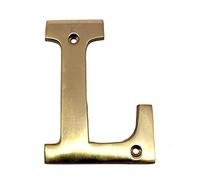 eSplanade Brass House - Targhetta per porta dell'hotel, con lettera dell'alfabeto "A", 10,2 cm ("L" Alphabet-4")