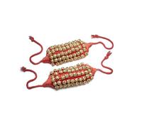 eSplanade Ghungroo Danza Rosso 5 Line (50+50) Campanelle in Ottone con Cuscinetti Imbottiti | Paijania | Pazeb