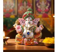 ESPLANADE Pagdi Ganesha Ganpati Murti Idol Statue Sculpture (23 cm)