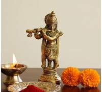 ESPLANADE Statua di Krishna in ottone | Idolo di Gopal Gopala Murti Idol (8,9 cm Krishna)