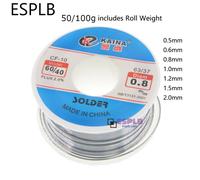 ESPLB 50/100g CF-10 Filo di Saldatura Stagno 0.5/0.6/0.8/1.0/1.2/1.5/2.0mm Rotolo Pulito Colofonia Nucleo di Saldatura Filo di Saldatura Flux Reel Tubo