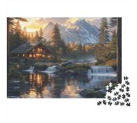 ESPLJQRYX Puzzle in Legno da 1000 Pezzi per Adulti, Montagna, Classico, 1000pcs (75x50cm), 1 grammo, 1 set, 1 pezzo, 1000 pezzi, 1 confezione, 1 contenuto, Puzzle