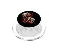 Esplodere Dadi Rosso Frammenti Astratto Fortunato Design PopSockets PopGrip per MagSafe