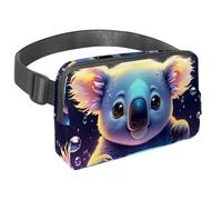 Esplora con stile con il nostro marsupio da viaggio, la borsa a tracolla perfetta per corsa, passeggiate, escursioni e ciclismo, il bel koala nuota sott'acqua, Multicolore#08, 1.5x9.0x5.9in/4x23x15cm