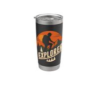 Esplora di più Trekking Montagne Campeggio Funny Explorer Escursionista Bicchiere termico in acciaio inox doppia parete