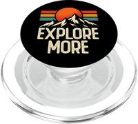 Esplora di più Trekking Montagne Campeggio Funny Explorer Escursionista PopSockets PopGrip per MagSafe