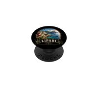 Esplora il bellissimo paesaggio costiero di Lipari Italia PopSockets PopGrip Adesivo