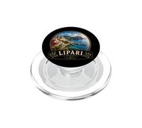 Esplora il bellissimo paesaggio costiero di Lipari Italia PopSockets PopGrip per MagSafe